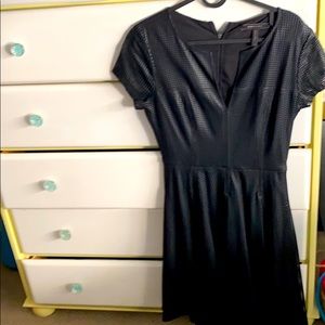 BCBG faux leather dress